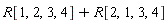 R[1, 2, 3, 4]+R[2, 1, 3, 4]