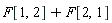 F[1, 2]+F[2, 1]