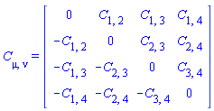 C[mu, nu] = Matrix(%id = 18446744078408747598)