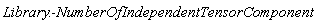 Library:-NumberOfIndependentTensorComponents