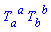 T[a, `~a`]*T[b, `~b`]