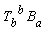 T[b, `~b`]*B[a]
