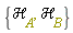 {`&Hscr;`[A], `&Hscr;`[B]}