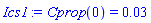 Cprop(0) = 0.3e-1