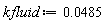 kfluid := 0.485e-1