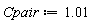 Cpair := 1.01