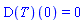 (D(T))(0) = 0