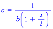 1/b(1+x/l)