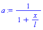 1/(1+x/l)