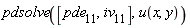 pdsolve([pde__11, iv__11], u(x, y))