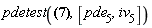 pdetest(u(x, t) = (1/2)*(Int(Int((diff(diff(h(zeta), zeta), zeta))*c^2*tau+(diff(diff(g(zeta), zeta), zeta))*c^2+f(zeta, tau+1), zeta = (-t+tau+1)*c+x .. x+c*(t-1-tau)), tau = 0 .. t-1)+(2*t-2)*c*h(x)+2*g(x)*c)/c, [pde__5, iv__5])