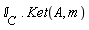 `&Iopf;__C`.Ket(A, m)