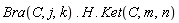 Bra(C, j, k).H.Ket(C, m, n)