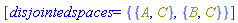 [disjointedspaces = {{A, C}, {B, C}}]