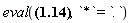 eval(Physics[Ket](`#msup(mi("a"),mo("&uminus0;"))`, alpha) = Physics[`*`](Sum(Physics[`*`](Physics[Ket](A, n), Physics[Bra](A, n)), n = 0 .. infinity), Physics[Ket](`#msup(mi("a"),mo("&uminus0;"))`, alpha)), `*` = `.`)