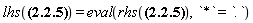 lhs(Physics[`*`](`#msup(mi("a"),mo("&uminus0;"))`, Ket(`#msup(mi("a"),mo("&uminus0;"))`, alpha)) = Sum(exp(-(1/2)*abs(alpha)^2)*Physics[`*`](`#msup(mi("a"),mo("&uminus0;"))`, Ket(A, n+1))*alpha^(n+1)/(factorial(n)^(1/2)*(n+1)^(1/2)), n = 0 .. infinity)) = eval(rhs(Physics[`*`](`#msup(mi("a"),mo("&uminus0;"))`, Ket(`#msup(mi("a"),mo("&uminus0;"))`, alpha)) = Sum(exp(-(1/2)*abs(alpha)^2)*Physics[`*`](`#msup(mi("a"),mo("&uminus0;"))`, Ket(A, n+1))*alpha^(n+1)/(factorial(n)^(1/2)*(n+1)^(1/2)), n = 0 .. infinity)), `*` = `.`)