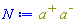 Physics:-`*`(`#msup(mi("a"),mo("&plus;"))`, `#msup(mi("a"),mo("&uminus0;"))`)