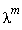 lambda^m