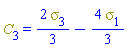 C[3] = (2/3)*Physics:-Psigma[3]-(4/3)*Physics:-Psigma[1]
