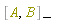 %Commutator(A, B)