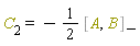 C[2] = -(1/2)*%Commutator(A, B)