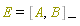 E = %Commutator(A, B)