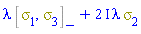 lambda*%Commutator(Physics:-Psigma[1], Physics:-Psigma[3])+(2*I)*lambda*Physics:-Psigma[2]