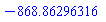 HFloat(-868.8629631593426)