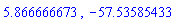 5.866666673, -57.53585433