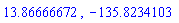 13.86666672, -135.8234103