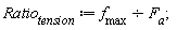 Ratio__tension := f__max/F__a;