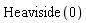 Heaviside(0)