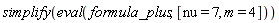 simplify(eval(formula_plus, [nu = 7, m = 4]))