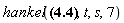 hankel(((diff(diff(diff(diff(u(t), t), t), t), t))*t^4+38*(diff(diff(diff(u(t), t), t), t))*t^3+477*(diff(diff(u(t), t), t))*t^2+2295*(diff(u(t), t))*t+3465*u(t))/t^4, t, s, 7)