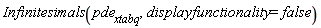 Infinitesimals(pde__xtabq, displayfunctionality = false)