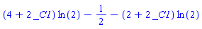 (4+2*_C1)*ln(2)-1/2-(2+2*_C1)*ln(2)