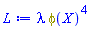 lambda*Physics:-`^`(phi(X), 4)