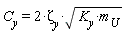 C__y = 2*`&zeta;__y`*sqrt(K__y*m__U)