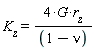 K__z = 4*G*r__z/(1-nu)