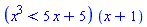 (x^3 < 5*x+5)*(x+1)