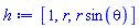 [1, r, r*sin(theta)]