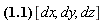 (dr_ = _i*dx+_j*dy+_k*dz)*[dx, dy, dz]