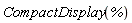 CompactDisplay(%)