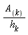 A__k/h__k