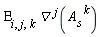"Epsilon[i,j,k] `&dtri;`[]^(j)(`A__s`[]^(k))"