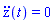 diff(diff(z(t), t), t) = 0