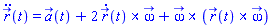 diff(diff(r_(t), t), t) = a_(t)+2*Physics:-Vectors:-`&x`(diff(r_(t), t), omega_)+Physics:-Vectors:-`&x`(omega_, Physics:-Vectors:-`&x`(r_(t), omega_))