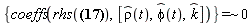 `~`[`=`]({coeffs(rhs(diff(diff(r_(t), t), t) = _rho(t)*(diff(diff(rho(t), t), t)-rho(t)*(diff(phi(t), t))^2)+_phi(t)*(2*(diff(rho(t), t))*(diff(phi(t), t))+rho(t)*(diff(diff(phi(t), t), t)))+(diff(diff(z(t), t), t))*_k), [`#mover(mi("&rho;",fontstyle = "normal"),mo("&and;"))`(t), `#mover(mi("&phi;",fontstyle = "normal"),mo("&and;"))`(t), `#mover(mi("k"),mo("&and;"))`])}, 0)