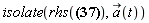 isolate(rhs(diff(diff(r_(t), t), t) = a_(t)+2*Physics[Vectors][`&x`](diff(r_(t), t), omega_)+Physics[Vectors][`&x`](omega_, Physics[Vectors][`&x`](r_(t), omega_))), `#mover(mi("a"),mo("&rarr;"))`(t))