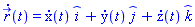 diff(r_(t), t) = (diff(x(t), t))*_i+(diff(y(t), t))*_j+(diff(z(t), t))*_k